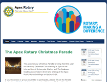 Tablet Screenshot of apexrotary.org